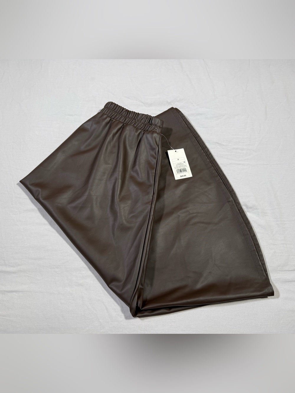 Women’s Faux Leather A-Line Skirt - Dark Brown: A New Day Brand